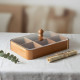 Wooden Six-Section Serving Platter
